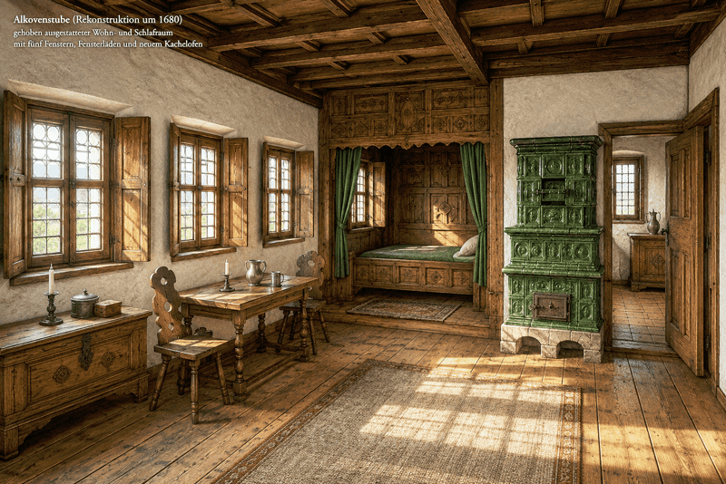 Wohnhaus 1680 Alkovenstube